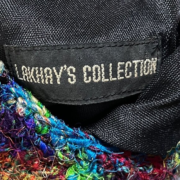 Lakhay's Collection Silk Crossbody Bag Purse Bright Colorful Boho Fun - Picture 7 of 9